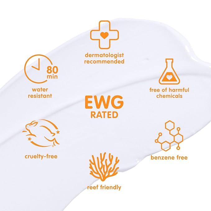 Thinkbaby SPF 50+ Baby Sunscreen, 3 Oz. – Safe, Natural Mineral Sun Cream for Babies - Water Resistant, Broad Spectrum UVA/UVB Sun Protection – Vegan Sunscreen for Kids