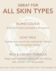 Dionis - Goat Milk Skincare Scented Hand Cream (1 oz) Set of 6, Moisturizing Lotion for Dry Skin, Good for Sensitive Skin, Cruelty-free and Paraben-free (Island Colada)