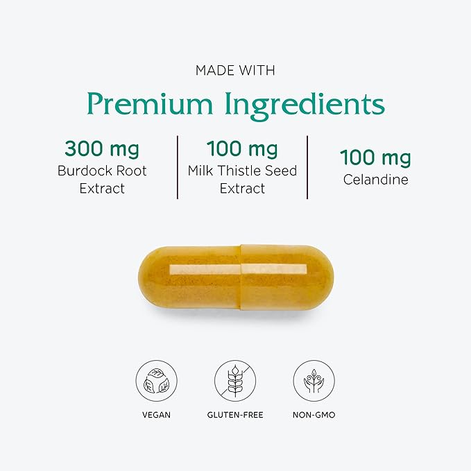 Vitanica, Hepafem, Liver Cleansing Support, Vegan/Vegetarian, 60 Capsules