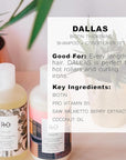 R+Co | Travel Size | Dallas Biotin Shampoo and Conditioner Set | TSA Approved | Weightless Hydration + Strengthens + Enhances Shine | Sulfate-Free + No Parabens | Color Safe | Set of 2
