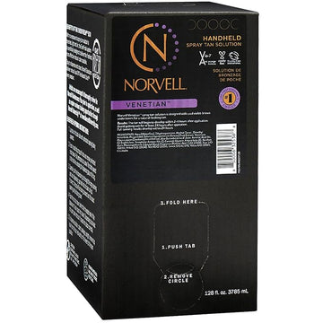 Norvell Premium Spray Tan Solution Venetian Gallon 128 fl oz – Professional Sunless Tanning Formula for Natural Bronze Glow, Streak Free, Fast Drying, Long Lasting Color