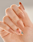 KISS imPRESS No Glue Mani Press-On Nails, Design, 'As It Was', Neutral/green, Medium Size, Almond Shape, Includes 30 Nails, Prep Pad, Instructions Sheet, 1 Manicure Stick, 1 Mini File