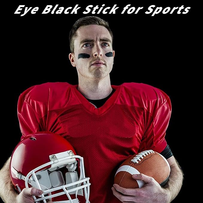 MEICOLY 3PCS Black White and Red Face Body Paint Stick,Face Paint Stick for Halloween SFX Cosplay Clown Skeleton Zombie Makeup,Waterproof Eye Black for Baseball Softball Football