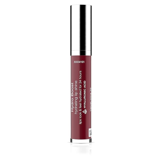 Neutrogena Hydro Boost Moisturizing Lip Gloss, Hydrating Non-Stick and Non-Drying Luminous Tinted Lip Shine with Hyaluronic Acid to Soften and Condition Lips, 70 Velvet Wine, 0.10 oz (Pack of 2)