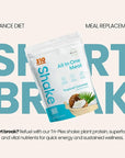 310 Nutrition All-In-One Meal Replacement Shake Powder - Plant-Based Protein Smoothie Blend w/High Fiber, Probiotics & Adaptogens - Low Carb, Vegan, Keto & Paleo Friendly - Tropical Coconut - 28 Srv