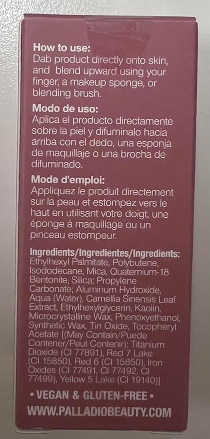 Palladio Liquid Blush for Cheeks & Lips 2-in-1 Makeup Face Blush, Weightless Cream Formula, Smudge Proof Long-Wearing Pigmented Blush, Natural Look Makeup Face Blushes, Shimmer Finish, Dainty