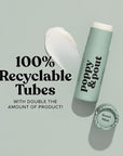 Poppy & Pout Sweet Mint A Jumbo Lip Balm | All Natural Lip Balms & Moisturizers | Hydrates with Beeswax, Vitamin E, Organic Coconut Oil | Cruelty-Free | Lip Balm in Recyclable Cardboard Tube