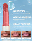 SHEGLAM PoutPerfect Moisturizing Solid Lip Gloss Non Sticky Lipstick with Coconut Oil - Makin' Me Blush