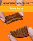 AWAKE - Caffeinated Chocolate Bites - Peanut Butter Milk Chocolate, 50 Bites - 50mg Caffeine - Wrapped Energy Bites - Coffee Alternative - Fairtrade, Gluten Free, Non GMO - 0.48oz