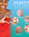 UJFQBH 6 Pieces African Net Sponge Long Bath Sponge Exfoliating Shower Body Scrubber for Daily Use, Terrific for Smoother Skin - Back Scrubber for a Refreshing Experience (Purple - Orange)
