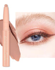 Oulac Nude Rose Eyeshadow Stick – Twist-Up Creamy Crayon, Waterproof & Blendable, Vegan & Cruelty-Free, 1.25g, WM03 Rose Dawn