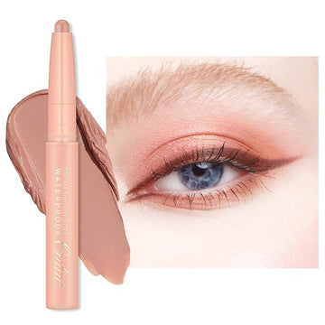 Oulac Nude Rose Eyeshadow Stick – Twist-Up Creamy Crayon, Waterproof & Blendable, Vegan & Cruelty-Free, 1.25g, WM03 Rose Dawn