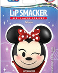 Lip Smacker Disney Minnie Mouse Emoji Lip Balm, Strawberry Lemonade Flavored, Clear, For Kids