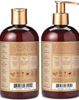 SheaMoisture Shampoo and Conditioner Set, Manuka Honey, Mafura Oil, Baobab Oil & Fig Extract, Hydrate + Replenish, Vitamin C, Sulfate Free & Hair Color Safe, Deep Conditioning, 13 Fl Oz Ea