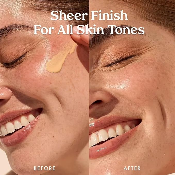 Kopari Bright as Day Sheer Mineral Sunscreen SPF 50, 100% Mineral Facial Sunscreen with Vitamin C & Niacinamide, Sheer Finish, All Skin Tones, 1.7 oz