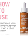 Neutrogena Healthy Skin Sensitive Skin Serum Foundation with Medium/Deep 02, 1 oz