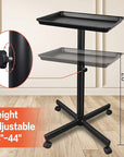 Salon Tray, Metal Feet Salon Rolling Tray with Height Adjustable, Hair Color Trays Non-Rusting