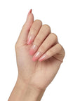 KISS Salon X-tend, Press-On Nails, Nail glue included, 'Detox', Medium Pink, Medium Size, Coffin Shape, Includes 30 Nails, 5Ml Led Soft Gel Adhesive, 1 Manicure Stick, 1 New Mini File, New Prep Pad
