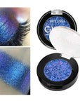 Afflano Duo Chrome Glitter Blue Eyeshadow, Intense Color Shifting Metallic Chameleon Eyeshadow Blue, Highly Pigmented Multichrome Eyeshadow for Blue Eyes Makeup, Single Sparkling Blue Eye Shadow