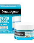 Neutrogena Hydro Boost Hyaluronic Acid, Unscented Lip Balm Leaves Lips Feeling Hydrated, Sheer Ice Nude Lip Balm with a Sweet Sugar Flavor, Fragrance Free, 0.5 oz