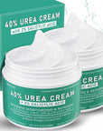 Urea Cream 40 Percent For Feet Maximum Strength - plus Salicylic Acid 2% Foot Cream For Dry Cracked Heels Feet Knees - Dead Skin Cuticle Callus Remover Toenail Softener - Pack of 2