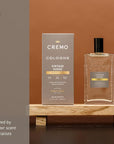 Cremo Cologne for Men - Vintage Suede Mens Cologne Spray- A Combination of White Moss, Rich Amber, and Smooth Suede, Fragrances For Men, 3.4 Fl Oz