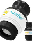 Solar Buddies Sunscreen Applicator - Single Black - Refillable Roll on Sponge Sunscreen, Suncream & Lotion Applicator For Kids, Adults & Families - Holds 3.4fl oz, Perfect Size for Travel