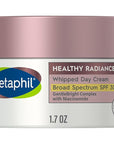 Cetaphil Face Day Cream, Healthy Radiance Whipped Day Cream w/SPF 30, Visibly Reduces Look of Dark Spots, Brightening Lotion, Designed for Sensitive Skin, Hypoallergenic, Fragrance Free, 1.7oz