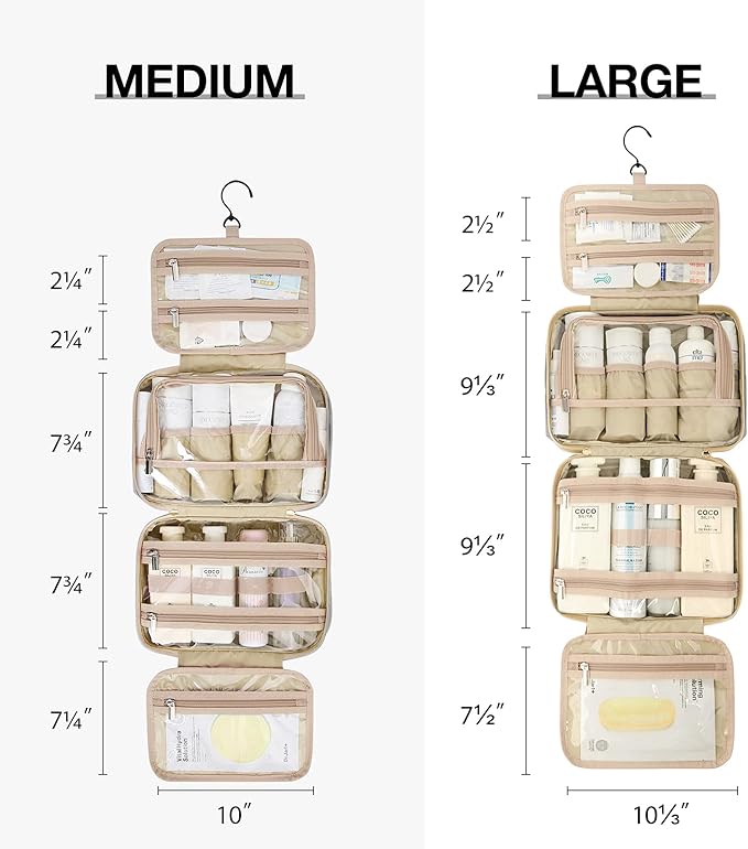 Bagsmart toiletry bag hanging travel