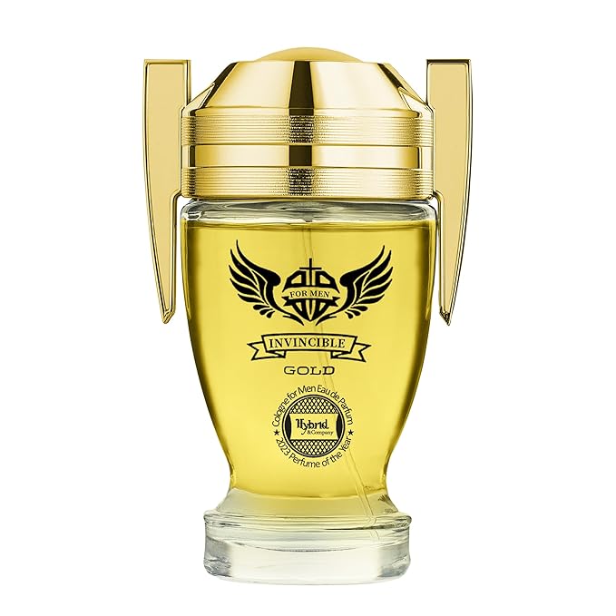 Hybrid & Company Invincible Gold For Men Pour Homme Eau De Toilette Natural Spray 3.4FL.OZ