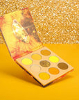 docolor Eyeshadow Palette 9Colors Yellow Eyeshadow Gemstone Shadow Palettes Highly Pigmented Mattes Shimmers Smokey Glitter Cream Colorful Powder Blendable Long Lasting Waterproof Makeup Palette