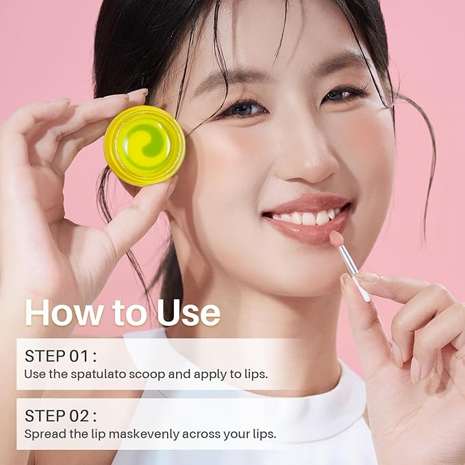 Lip Mask, Hydrating Overnight Lip Sleeping Mask, Lip Moisturizer for Dry Cracked Lips Care, Dual-Color Korean Lips Balm for Nourishing and Softening Lips, Minimizes Fine Lines - Grape