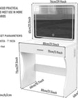 Vanity Desk, Makeup Vanity with LED Light Mirror, Small White Vanity with a Super Large Drawer and Power Outlet, 3 Color Lighting Modes Makeup Table for Bedroom, Dressing Room