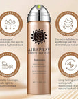 Airbrush Foundation Spray,Silk Flawless Airbrush Makeup,Buildable Coverage Foundation for Older Women,Teenagers,Middle-aged,Waterproof base de maquillaje (01 Natural/Warm Porcelain)