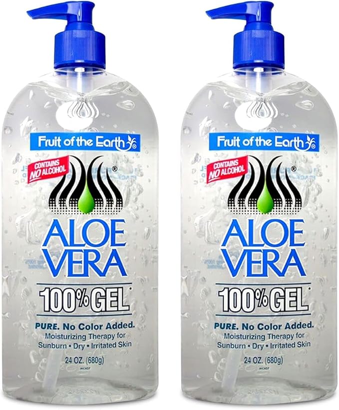 Fruit Of The Earth Aloe Vera 100% Gel 24 oz (2 pack)