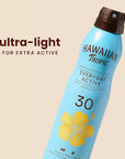Hawaiian Tropic Everyday Active Clear Spray Sunscreen SPF 30, 6oz | Hawaiian Tropic Sunscreen SPF 30, Sunblock, Oxybenzone Free Sunscreen, Spray On Sunscreen, Body Sunscreen Spray, 6oz