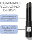 MOB Beauty Hydrating Shine Lip Balm M138 Sheer Black – Tinted Lip Balm Stick with Jojoba & Sunflower Oils, Clean Vegan Organic Lip Care for Nourished, Glossy Lips