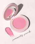 Wander Beauty Hydrating Powder Blush - Lightweight, Pink Blush Makeup with a Blurring, Satin Finish - Buildable Formula with Hyaluronic Acid, Squalane & Aloe Leaf Extract - Priority Pink - 0.18 oz