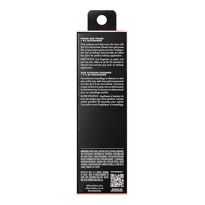 e.l.f. Power Grip Primer + 4% Niacinamide, Gel-Based Fl Oz