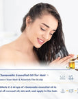 HIQILI 100ML Chamomile Essential Oil, Pure & Natural Chamomile Oil for Diffueser, Skin, Soap, Shampoo - 3.38 Fl Oz