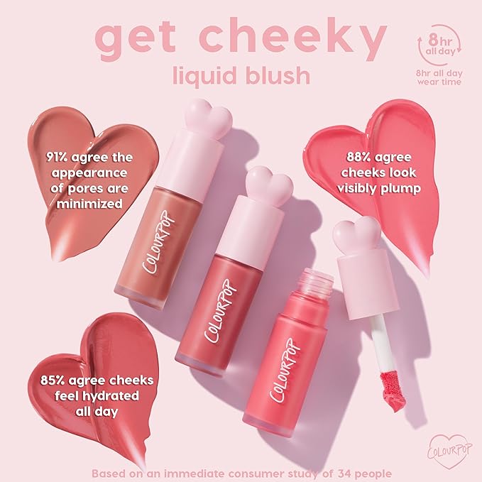 ColourPop Weightless Liquid Blush - Hydrating, Liquid Blush for Cheeks - Glowy Summer Makeup with Hyaluronic Acid for a Healthy Glow - Designed with a Doe Foot Applicator - Culver City (0.30 oz)