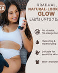 Self Tanner with Tanning Mitt - USA Made Sunless Self Tanning Lotion with Organic Ingredients