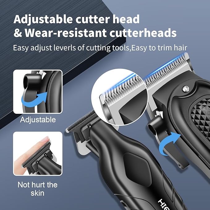 Professional Hair Clipper Set for Men, Cordless Barber Clippers Set and Trimmer Kit, Electric Beard Trimmer & Nose Trimmer Kit, Foil Shaver & Men's Facial Grooming Tool Kit, Gifts for Men