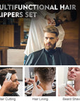 Suttik Professional Hair Clippers Set for Men, Electric Foil Shavers for Men, Barber Kit Clipper and Trimmer Set with Travel Case
