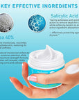 Urea Cream 40 Percent For Feet Maximum Strength - plus Salicylic Acid 2% Foot Cream For Dry Cracked Heels Feet Knees - Dead Skin Cuticle Callus Remover Toenail Softener