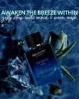 BellaVita Luxury OCEAN Eau de Perfume for Men (100ml) | Fresh Aquatic Fragrance | Notes: Aqueous, Bergamot, Orchid & Jasmine | Masculine Aromatic Fragrance | Mens Parfum Gift