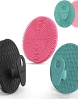 INNERNEED Food Grade Silicone Body Scrubber Gentle Exfoliating Brush for Women Men Deep Clean for All Skin Types, More Hygienic and Well Lather (Black+Dark Green+Pink)