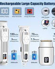 SUNNOW Hair Clippers Professional Cordless for Men, Electric Foil Shavers Razor & Beard Hair Trimmer Kit, Rechargeable Hair Cut Machines Fade Clippers Set, 3 in1 Beard Trimming Kit for Home, Barber