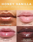 Farmacy Peptide Lip Smoothie - Hydrating Lip Balm with Vitamin C to Visibly Plump & Smooth Lines - Nourishing Treatment with a High-Gloss Finish - Honey Vanilla (10g)