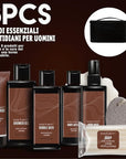 Bath and Body Gift Baskets for Men Body & Earth Sandalwood Mens Bath Set with Body Lotion, Face Wash, Shower Gel, Bubble Bath, Loofah & More, Gift Set for Men,regalos para hombre,Christmas Gifts